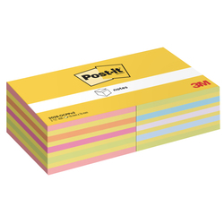 Cf 2pz cubo 450fg. Post-itÂ® Notes 76x76mm 2028-0CPPX2 colori ass. neon/pastello