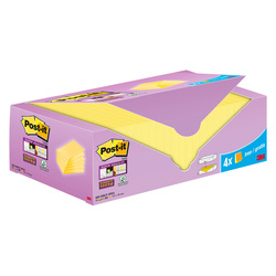 Cf20+4pz blocco 90fg.Post-itÂ® Super Sticky 76x127mm655-SSCY-VP24 giallo Canary