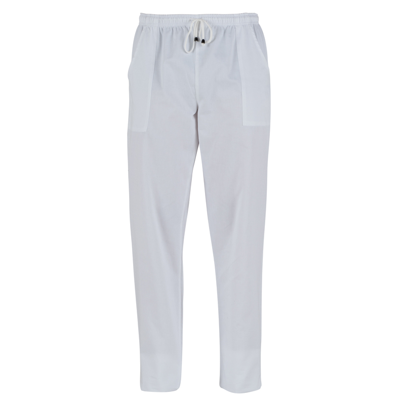 Pantaloni Pitagora in cotone Tg. XL bianco