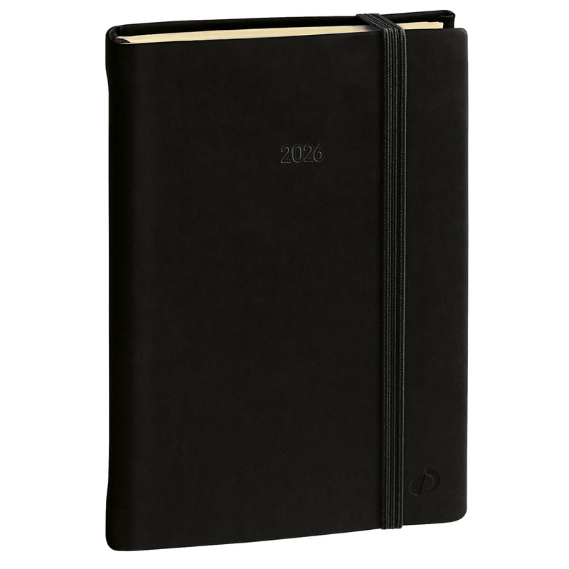 Agenda giornaliera Daily Pocket Prestige 8,5x13cm Silk nero 2026 Quo Vadis