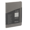 Taccuino c/elastico Ecoqua Plus cucito f.to A5 80 fg. righe antracite Fabriano
