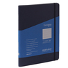 Taccuino c/elast. Ecoqua Plus spiral. A5 70fg. righe blu scuro Fabriano