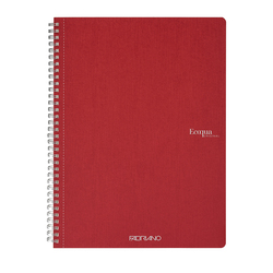 Maxiquaderrno A4 70fg 90gr 5mm EcoQua Original spiralato rosso scuro Fabriano