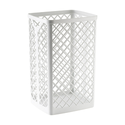 Cestino gettacarta 510 bianco listellato capacita' Lt.35 A51001 Mar Plast