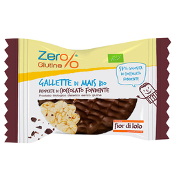 Gallette di mais ricoperte di cioccolato fondente 32gr Zer -stagionale