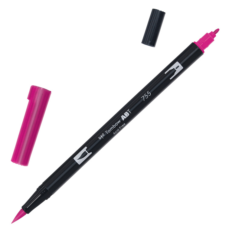 Pennarello Tombow ABT Dual Brush 755 Rubine Red