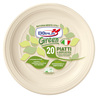 20 Piatti frutta Ã170mm BIO Mater-bi DOpla Green