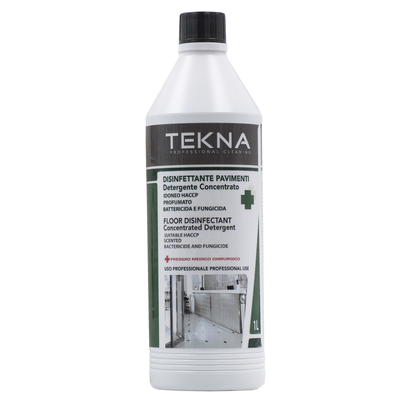 Disinfettante detergente pavimenti concentrato profumato 1lt Tekna