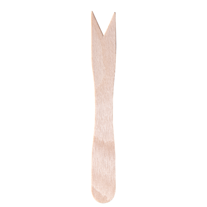 100 Forchettine monouso in legno 8