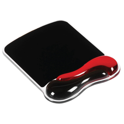 Duo Gel Tappetino per mouse rosso/fumo-Kensington