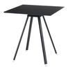 Tavolo bar basso Tapas TAVTA quadrato nero