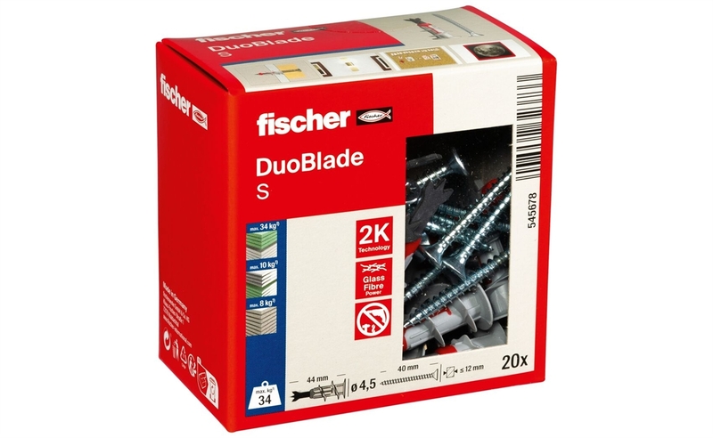 DuoBlade S Tassello/Vite confezione 20pz.