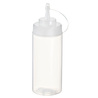 Squeeze bottle trasparente per salse 500ml Leone