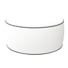 Pouf Ottoman bianco H 23x53 Ã cm