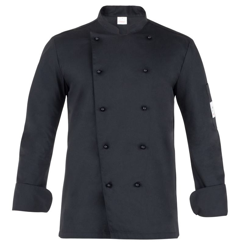 Giacca da cuoco Adriano a manica lunga Tg. XL nero
