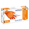 Conf 50 Guanti In Nitrile N85 arancione tg L ultra resistenti Reflexx