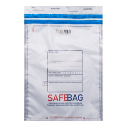 100 Sacchetti di sicurezza bianchi Safe Bag per corrieri B4 25