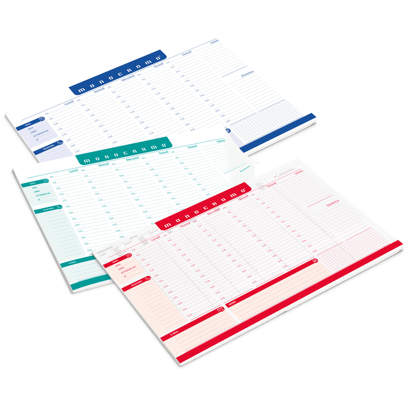 Desk Planner Monocromo da scrivania 42x29