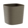 Vaso quadrato Capri 13lt sabbia TeraPlast