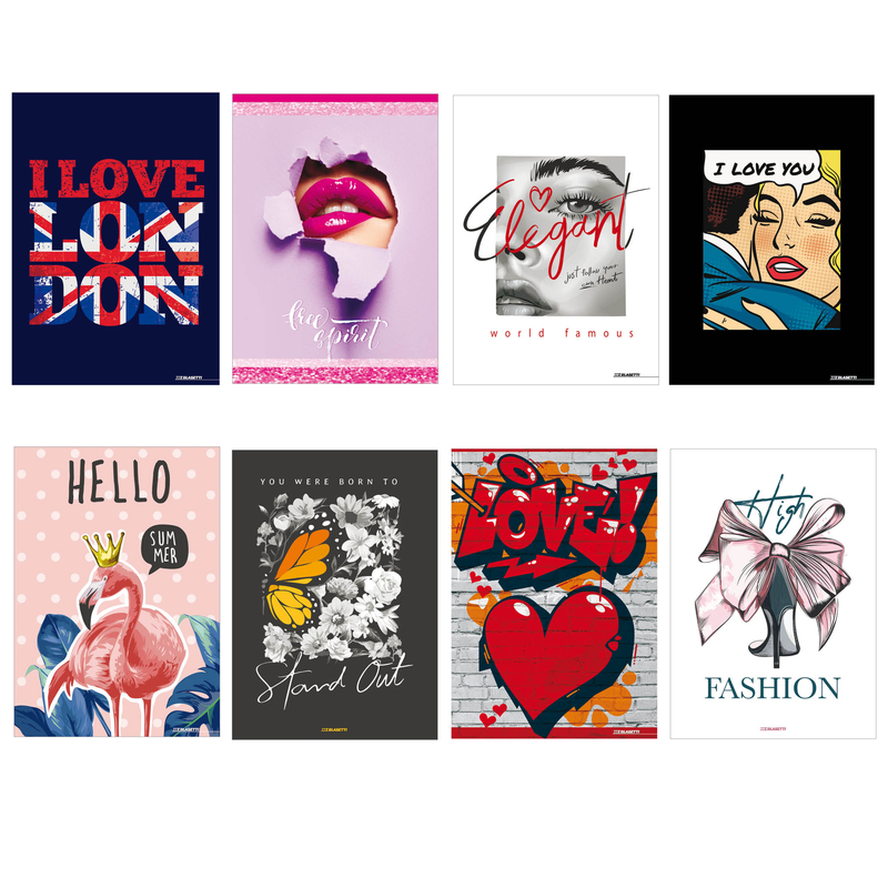 Maxiquaderno A4 20fg+1 80gr 1 rigo Teen Girl 2023 Blasetti