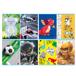 Maxiquaderno A4 80gr 40+2fg rigo di 3a assortimento Bimbo Pigna