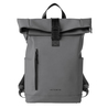 Zaino Roll-top Drop gomma antipioggia dim. 30x42x14cm grigio InTempo