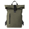 Zaino Roll-top Drop gomma antipioggia dim. 30x42x14cm verde InTempo