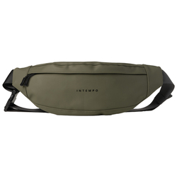 Marsupio Drop gomma antipioggia dim. 37x14x5cm verde InTempo