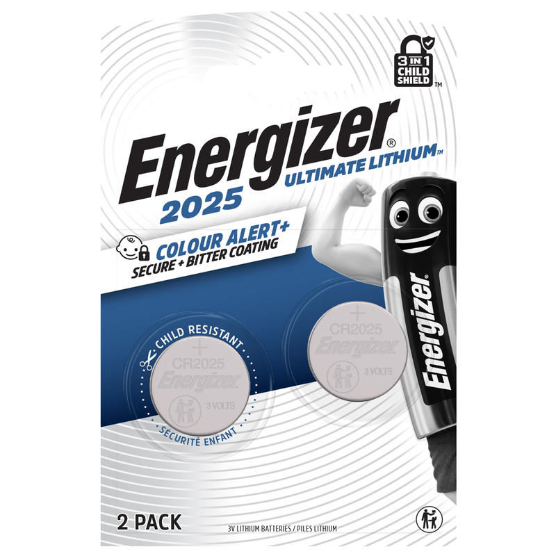 Blister 2 pile CR2025 Ultimate Lithium - Energizer Specialistiche
