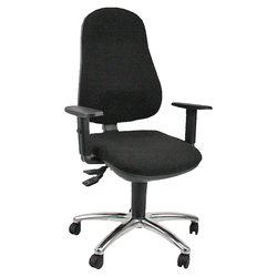 Seduta operativa Ariel c/ braccioli regolabili nero Unisit