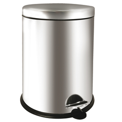 Pattumiera a pedale Bin Basic 12L in acciaio inox