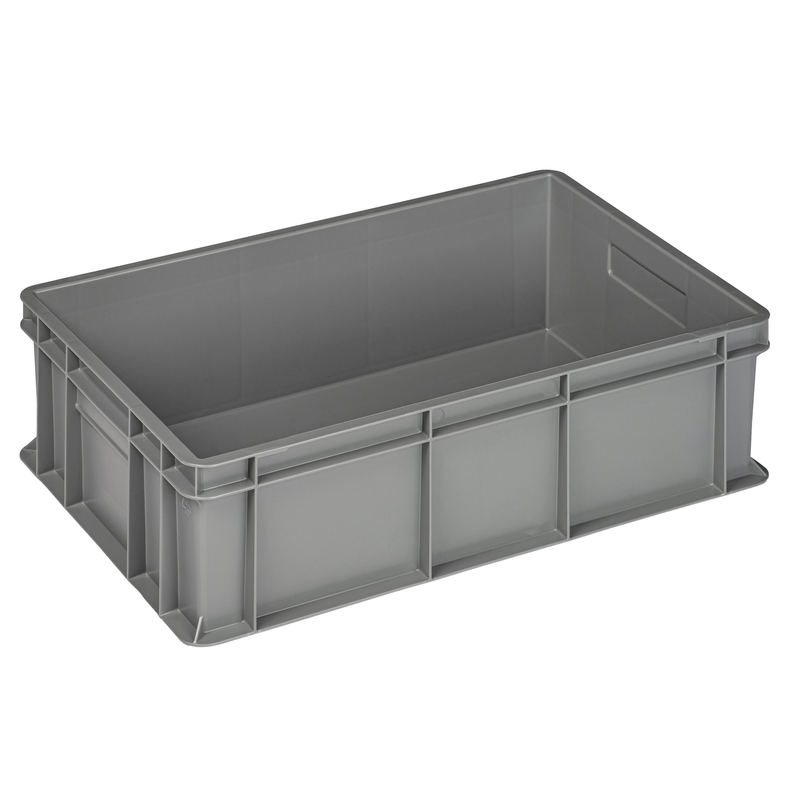 Cassa industriale Europa 60x40x17cm 32L grigio Mobil Plastic