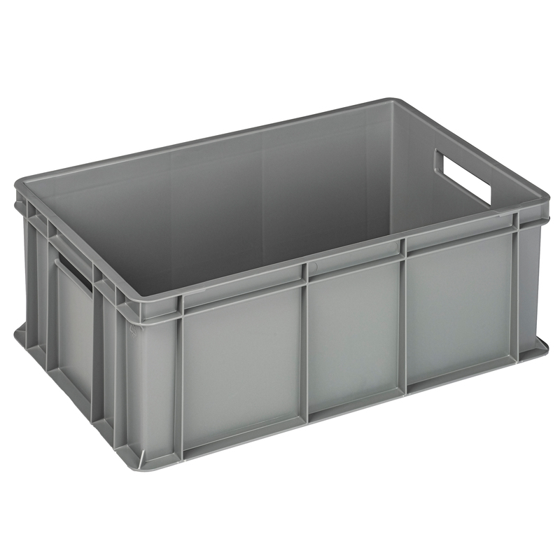 Cassa industriale Europa 60x40x22cm 42L grigio Mobil Plastic