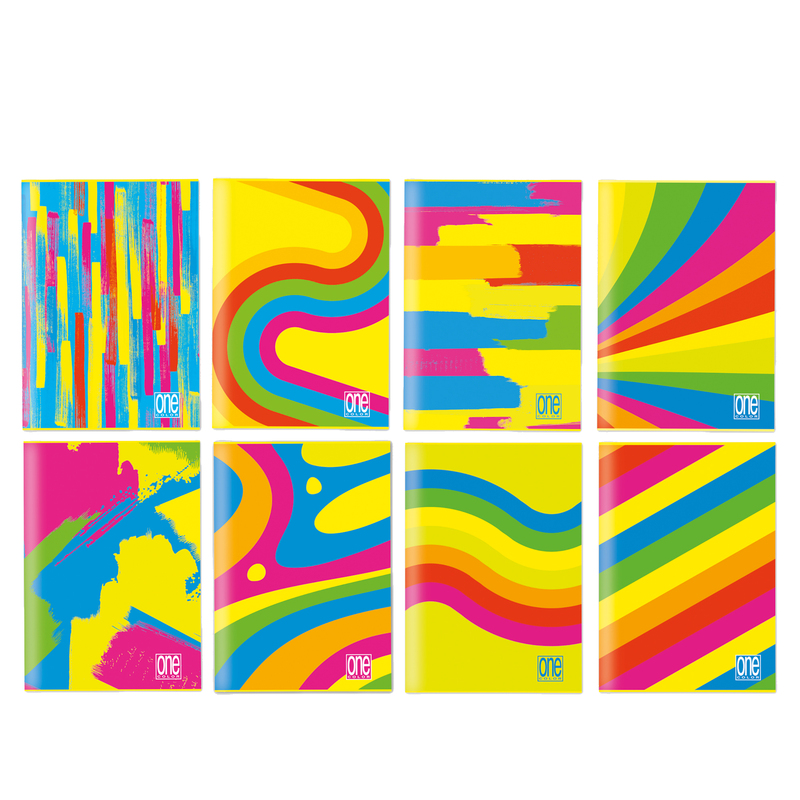 Maxiquaderno spiralato A4 80gr One Color 5mm 60fg Fantafluo Blasetti