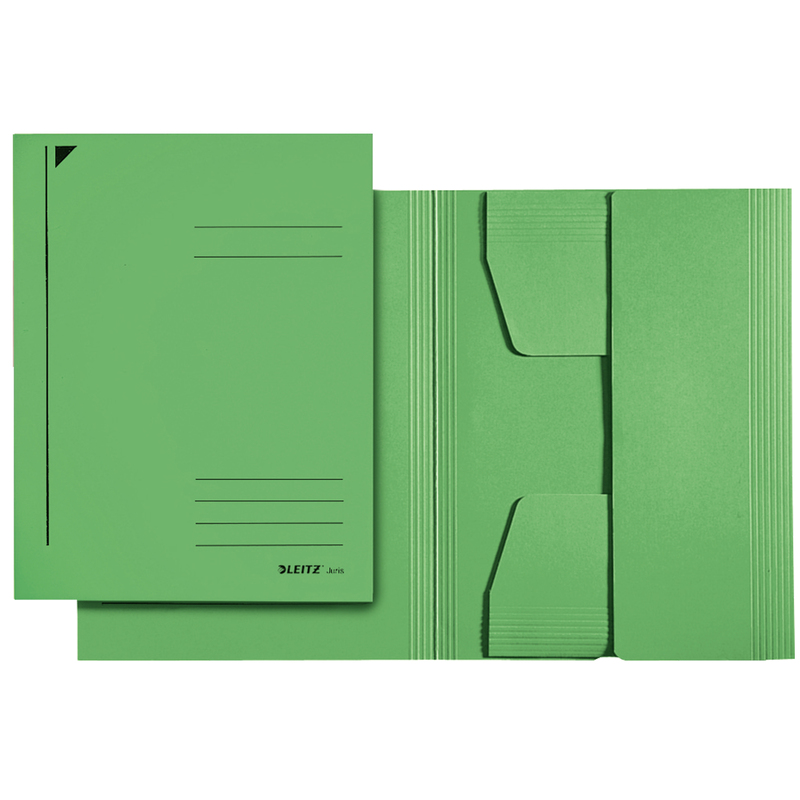 Cartellina 3 lembi verde 24