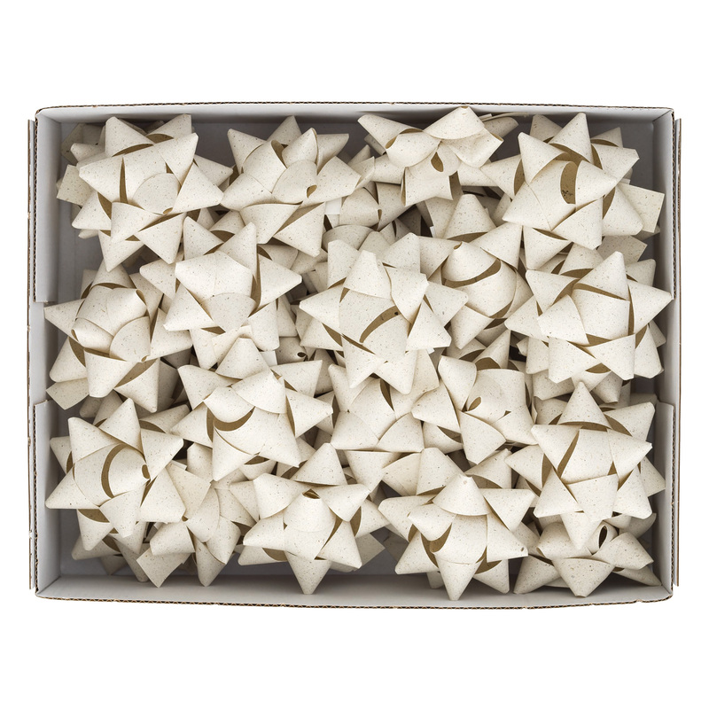 36 stelle nastro carta erba 20mmxÃ9cm avorio Brizzolari