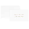 Biglietto Natale semplice c/busta e stampa in oro 9x14cm bianco Sadoch