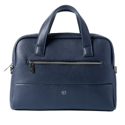 Borsa c/manici slim Gate Trended ecopelle dim.41x30x7cm blu InTempo