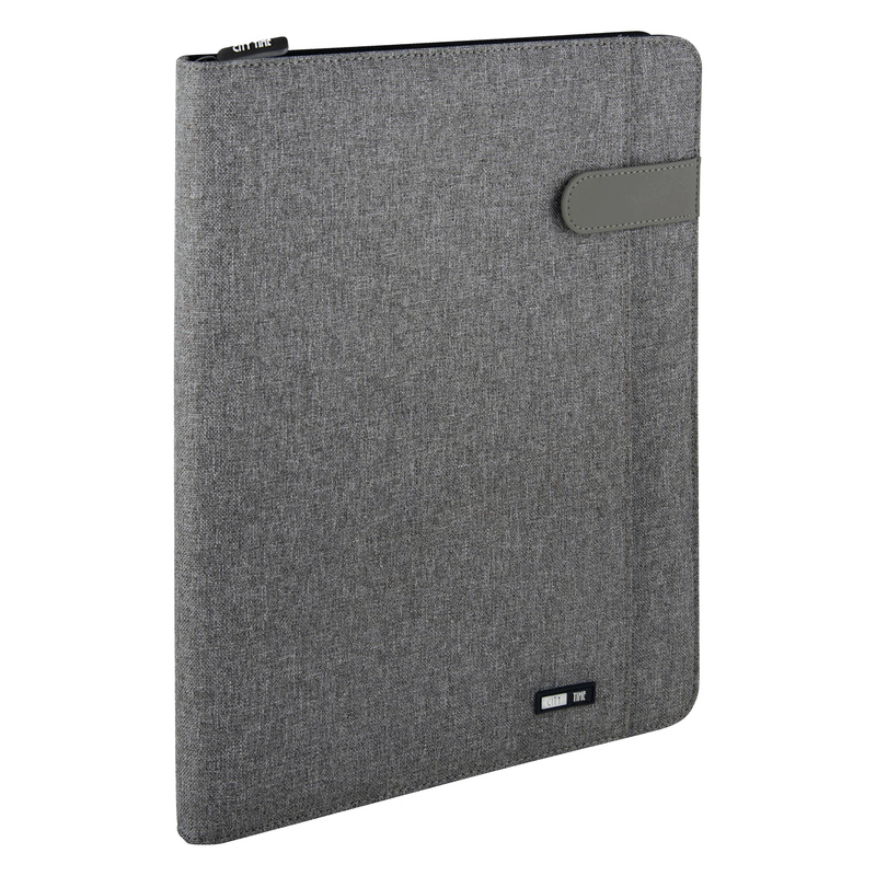 Portablocco Flap tessuto tecnico f.to A4 grigio City Time