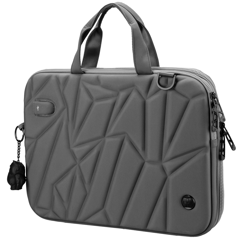 Borsa porta notebook 16" Vacallo grigio chiaro SWISS Digital DESIGN