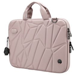 Borsa porta notebook 16" Vacallo rosa cipria Swiss