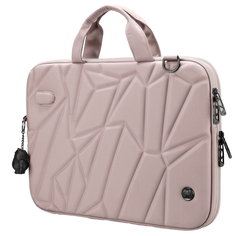 Borsa porta notebook 16" Vacallo rosa cipria Swiss