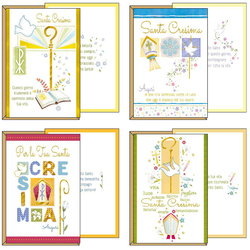 Biglietto Cresima 4 soggetti assortiti Kartos