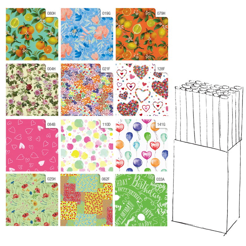 Rotolo carta regalo Primavera 70X200cm Rex Sadoch