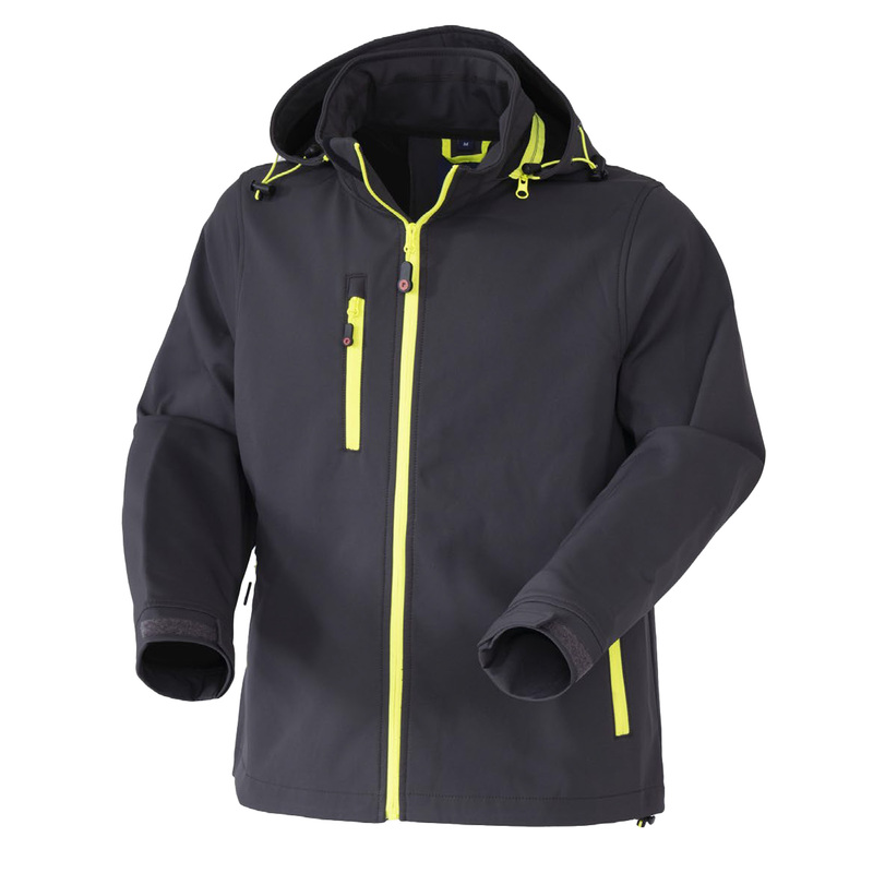 Giubbotto Softshell R Boost tg L antracite/giallo fluo Rossini
