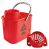 Secchio con strizzatore esterno Polar 15L rosso Perfetto
