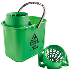 Secchio con strizzatore Polar 15L verde Perfetto