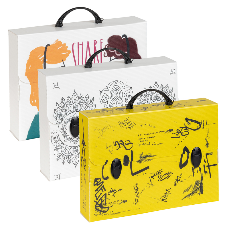 Valigetta polionda Smart 27x37,5cm dorso 8cm fantasie assortite Favorit