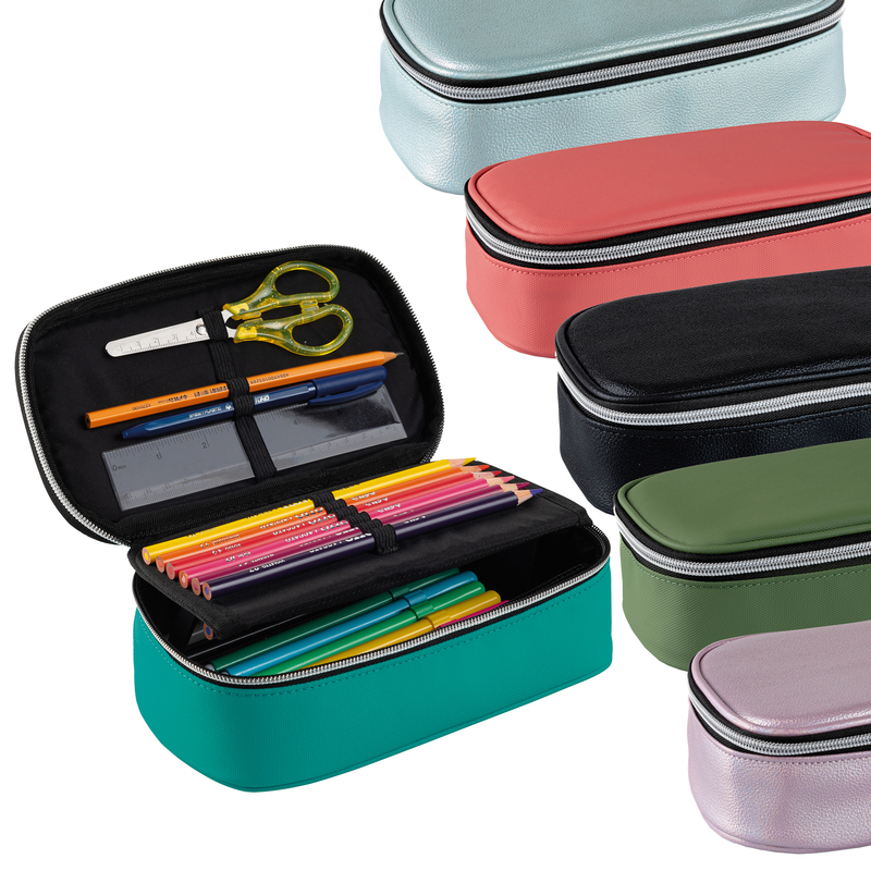 Portapenne ovale XL 13x22x7cm colori assortiti Favorit