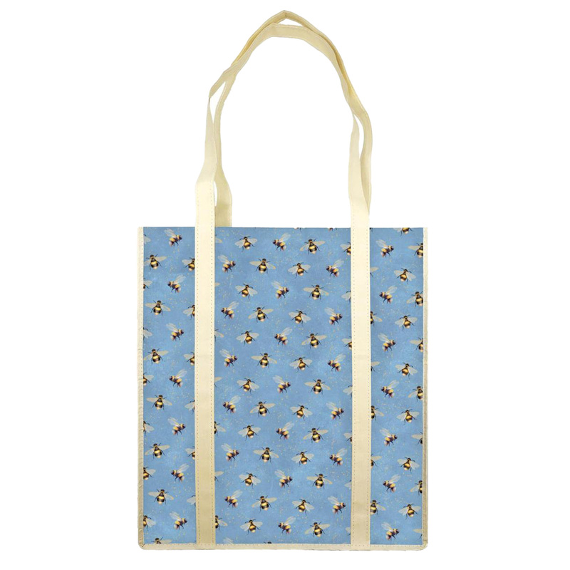 Shopper carta lavabile 100gr c/manici 35x40x8cm Bees Kartos